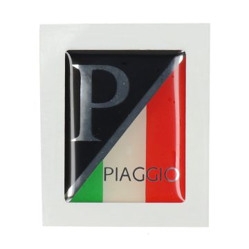 Sticker logo front screen black/ Italy 3D Vespa Primavera /Sprint
