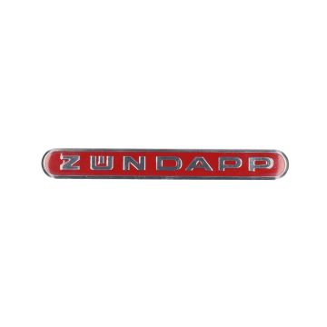 sticker zundapp word [zundapp] oblong alu/red