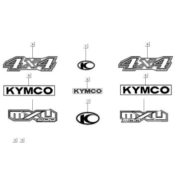 Emblems – Stickers – Logo Kymco MXU 50 2T AC