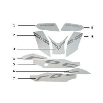 Stickers Generic Roc red 2010 2-stroke