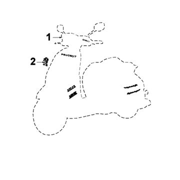 Emblemen - Stickers - Logo Peugeot Django Satin Flash Q2