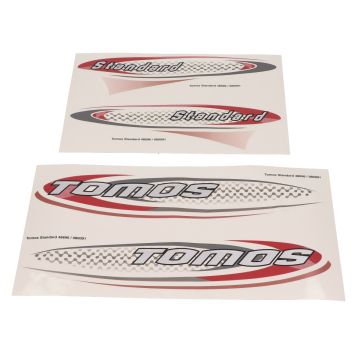Sticker set Tomos standard red/black/silver Falko