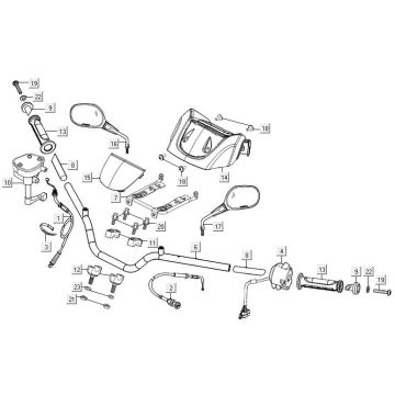 Handlebar parts Kymco MXU 300R