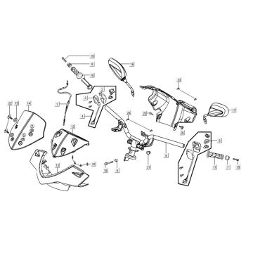 steering parts AGILITY CITY 16 4T 125