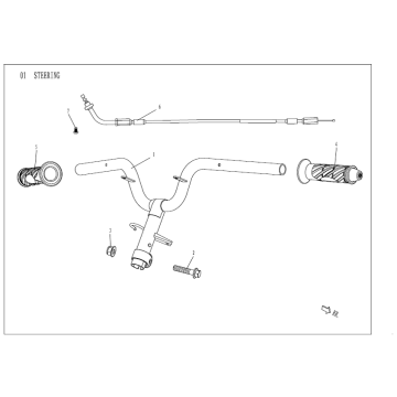 Handlebar parts AGM Venom black