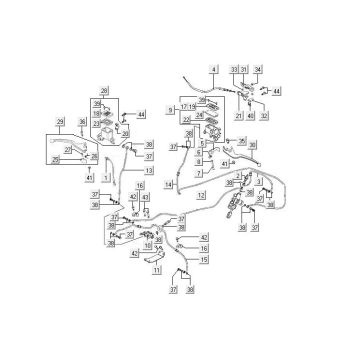 Handlebar parts /cables MXU 400