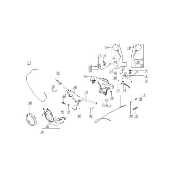 Handlebar parts Kymco New Sento 4-stroke 50i black