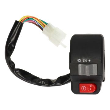 Handlebar switch Kymco Agility with adjustable lighting button complete with wiring harness on the right