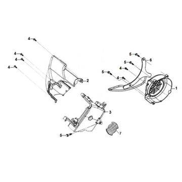 Shroud assy Sym Jet 14 125i AC E5 2021-2024