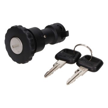 Fuel cap+lock Peugeot Fox black SUPERTEC