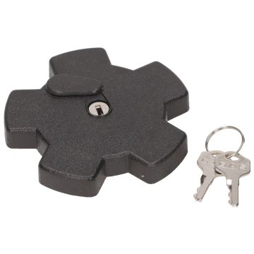 Fuel cap+lock Zundapp/Kreidler 38mm black