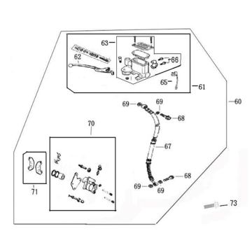 Brake parts right China Grande Retro