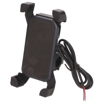 Phone holder + usb connection suitable for NIU scooters