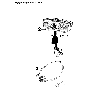 Counter Peugeot Speedfight 4 LC black