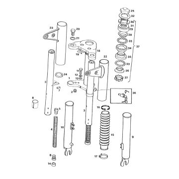 Voorvork Tomos FLEXER 2001