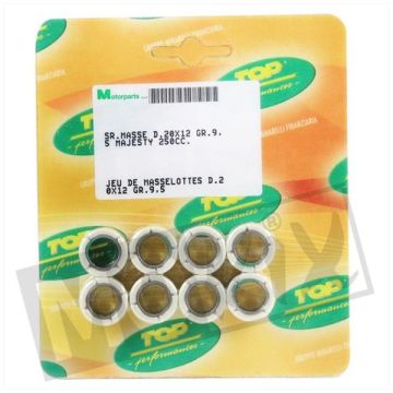Variator roller set (8 rolls) 25x15 Top performances