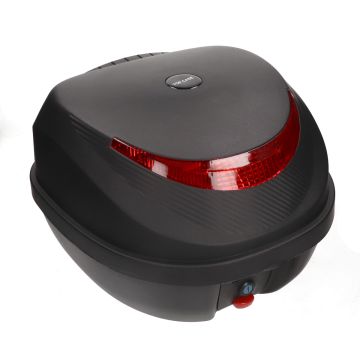 Top case 32 litre black + universal back cushion Aplus