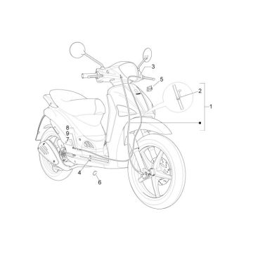 Kilometer- Brake Cable Piaggio Liberty 4-stroke