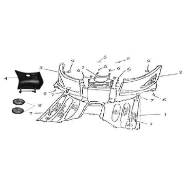Footboard BTC Grande Retro 125 4T AC