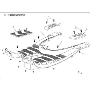 Footboard China Venom black