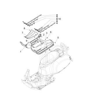Vespa GTS 300 HPE 4T 4V IE ABS E4 2019 (EMEA) footboard