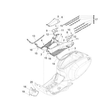 Vespa Sprint 125 4T 3V IE ABS E5 2021 footboard (EMEA)
