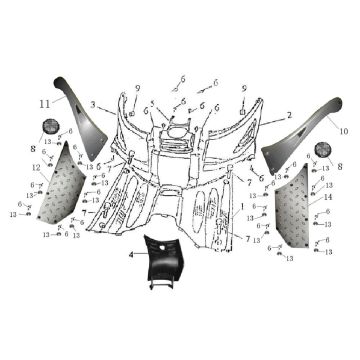 Running board Turbo RG50 dark blue