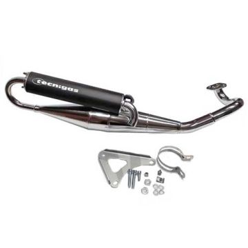 Exhaust Peugeot horizontal Ludix chrome Tecnigas Next-R CE