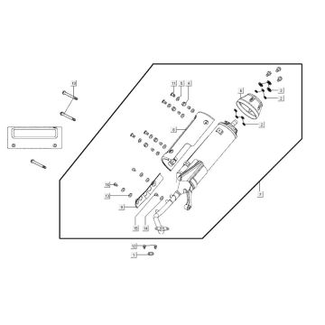 exhaust AGILITY CITY 16 4T 125