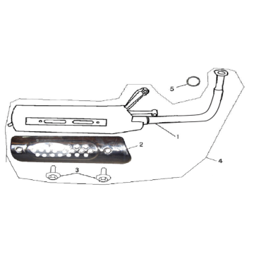 Exhaust AGM GT white