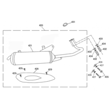 Exhaust BTC Old Classic blue