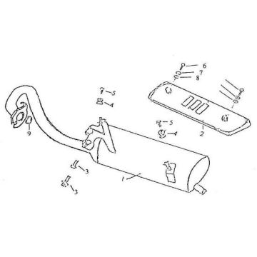 Exhaust Fosti Retro 125cc