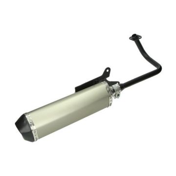 Exhaust China GY6 50 4-stroke AGM / BTC / Znen / GY6 (oval model Akrapovic) aluminum Jamarcol