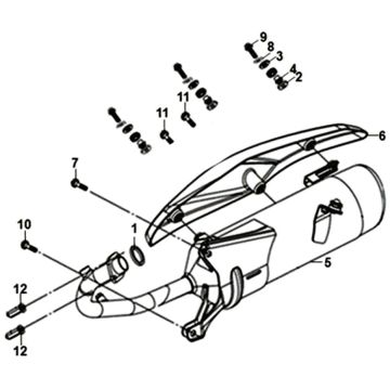 Exhaust Sym Symphony ST euro4
