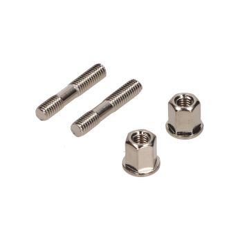 EXHAUST STUD SET with extra long nuts a-quality M6x32mm length