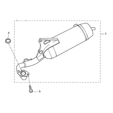 Exhaust Yamaha Aerox 2-stroke