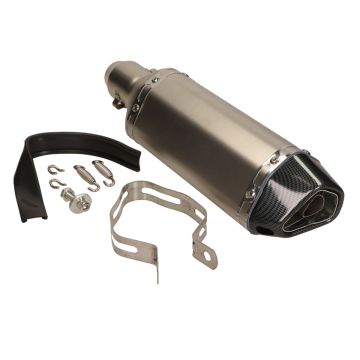 Carbon muffler/Titanium look edition