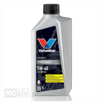 Valvoline SynPower 5W40 oil 1 litre (with filling nozzle)