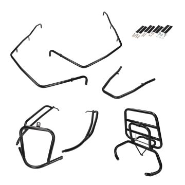 Crash bar set 4-piece Sym Fiddle 1/2 gloss black DMP