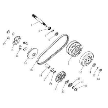 Variator-Coupling China Venom black