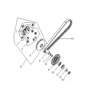 Variator Generic Roc silver 2010 2-stroke 25