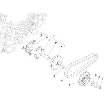 Vespa Sprint 125 4T 3V IE ABS E5 2021 (EMEA) Variator