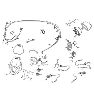 Lighting Derbi Senda R old model