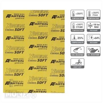 GASKET PAPER SOFT CS6900 0.50 140x195 XRADICAL