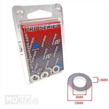 Aluminum ring Artein pro-series 6x12x1.5 10 pieces