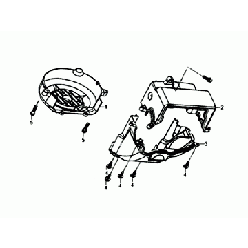 SYM Fiddle III Euro4 flywheel cover
