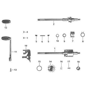 Zundapp C50 Sport 517-21L0 foot gear