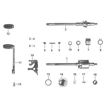 Zundapp GTS 50 517-390L foot gear