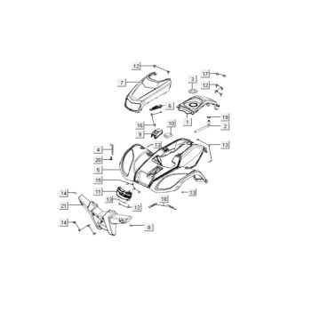 Front cover Kymco MXU 150