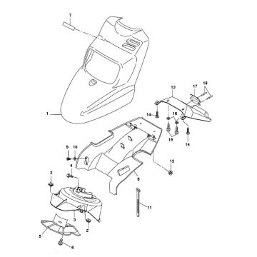Front covers Yamaha Bw's 2-stroke